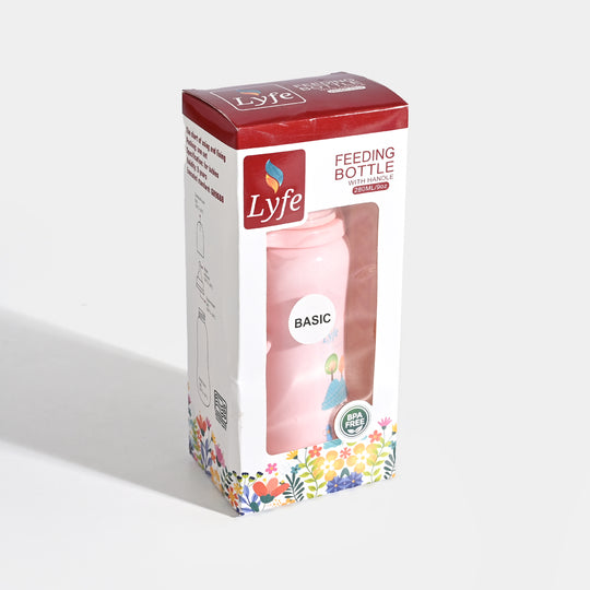 Lyfe Baby Plastic Feeding Bottle 9Oz |280ml |Basic Pink