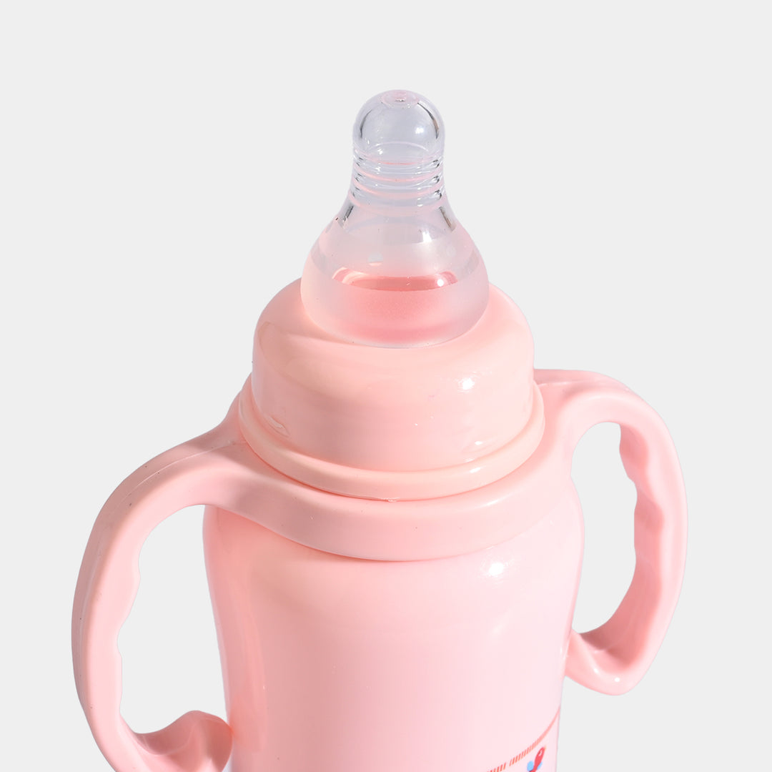 Lyfe Baby Plastic Feeding Bottle 9Oz |280ml |Basic Pink