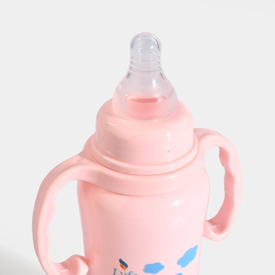 Lyfe Baby Plastic Feeding Bottle 9Oz |280ml |Basic Pink