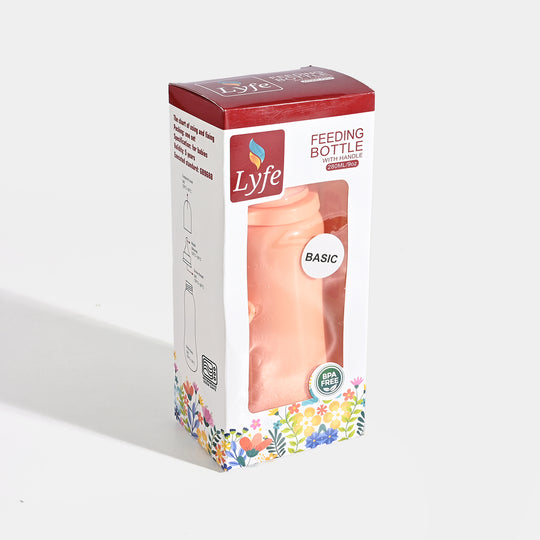 Lyfe Baby Plastic Feeding Bottle 9Oz |280ml |Basic Orange
