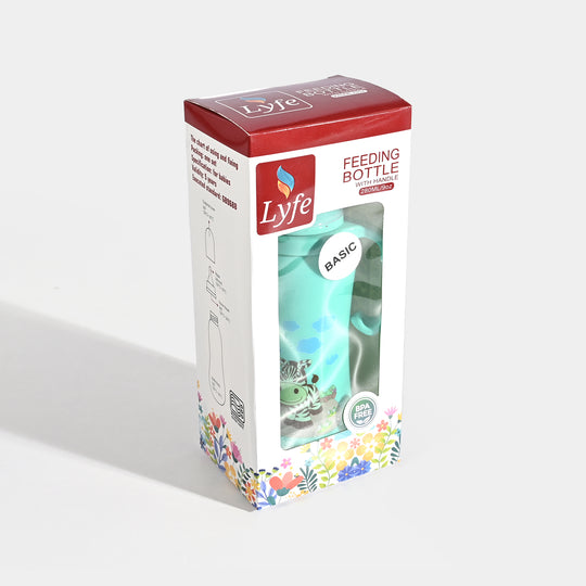 Lyfe Baby Plastic Feeding Bottle 9Oz |280ml |Basic Green