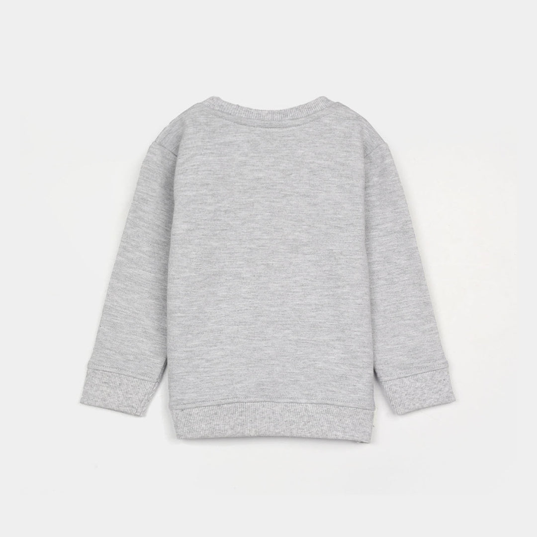 Infant Boys Fleece Sweatshirt Friends-GREY