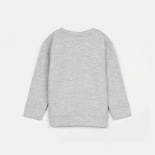 Infant Boys Fleece Sweatshirt Friends-GREY