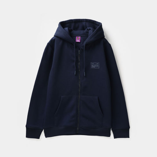 Boys Fleece Knitted Jacket Solid Blue-NAVY