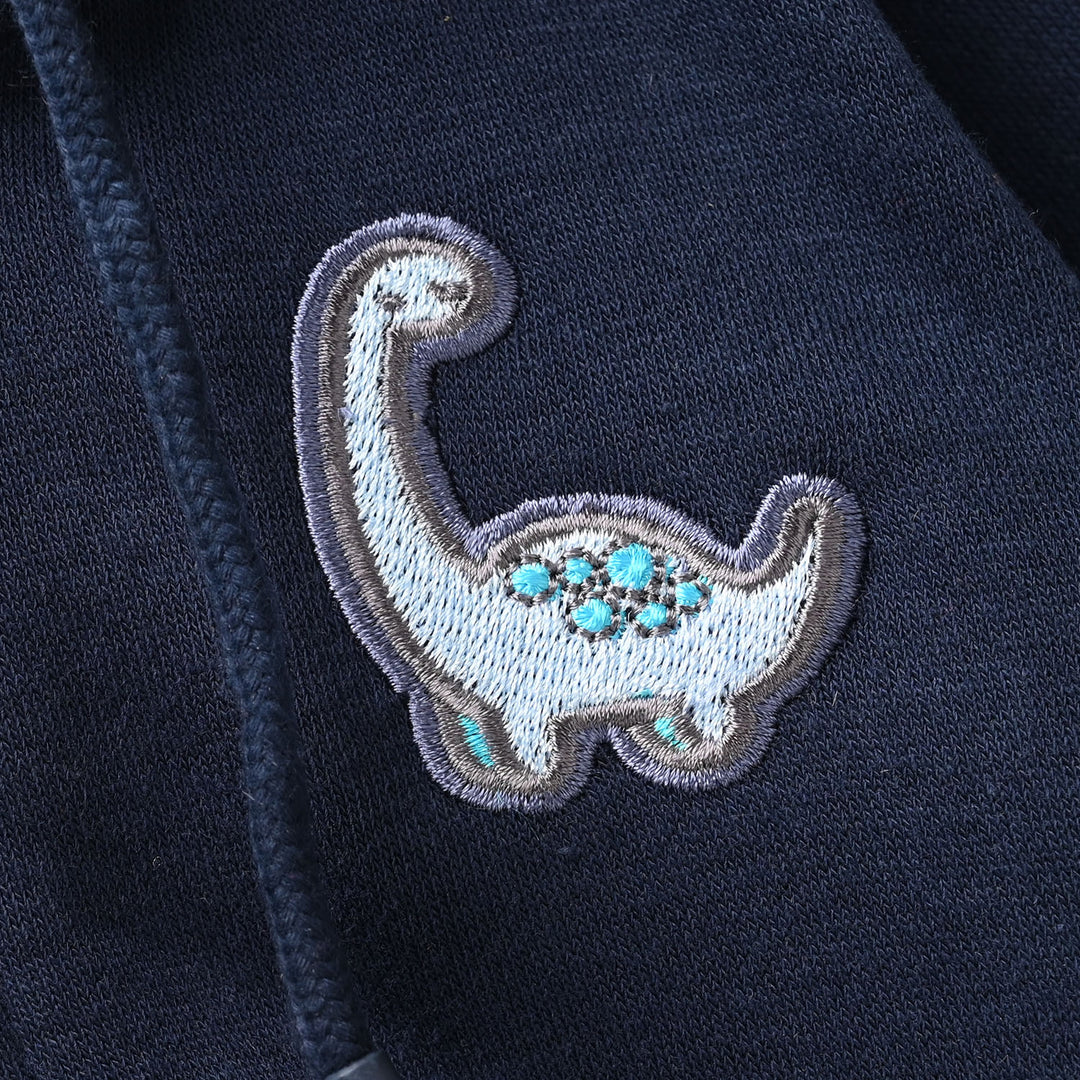 Infant Boys Fleece Knitted Jacket DINOSAUR-NAVY