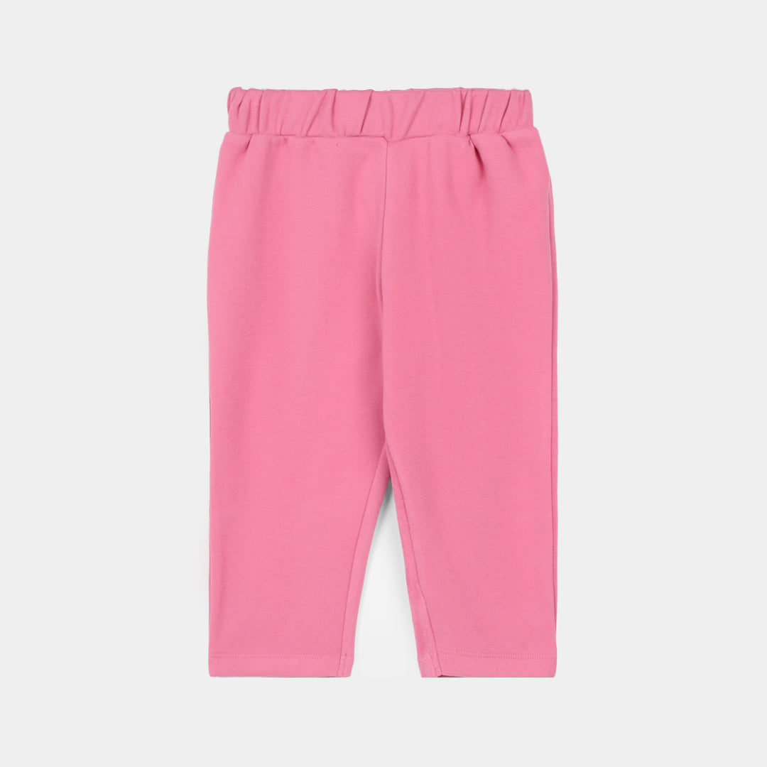 Infant Girls Cotton Interlock Suit KEEP ON GROWING-Pink