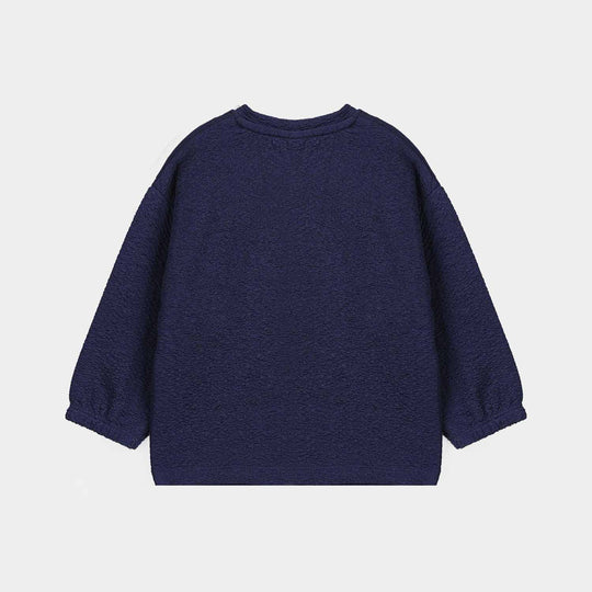 Infant Girls Poly Crinkle 2 Piece Suit FAVORITE THING-NAVY