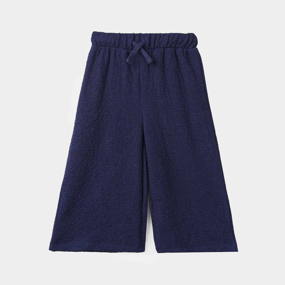 Infant Girls Poly Crinkle 2 Piece Suit FAVORITE THING-NAVY