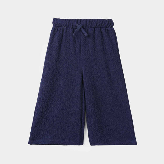 Infant Girls Poly Crinkle 2 Piece Suit FAVORITE THING-NAVY