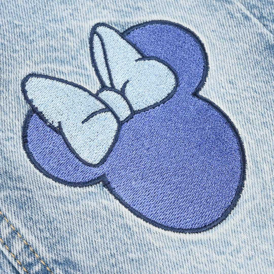 Infant Girls Denim Stretch PANT FACE-Blue