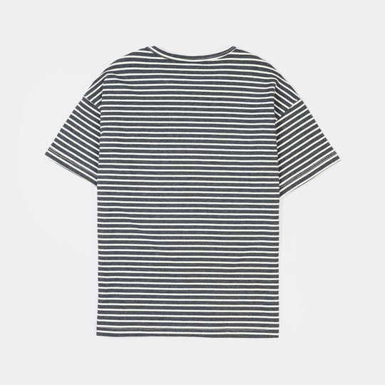Boys Yarn Dyed T-Shirt (Fearless) - Grey