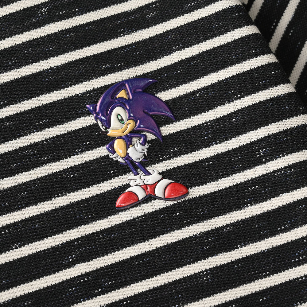 Boys Yarn Dyed Character T-Shirt - Black