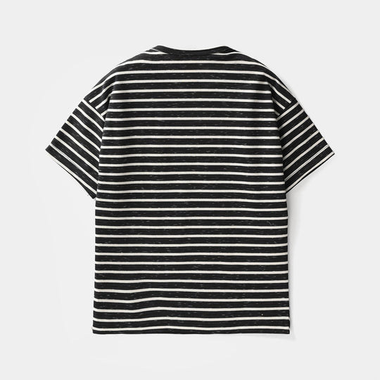 Boys Yarn Dyed Character T-Shirt - Black