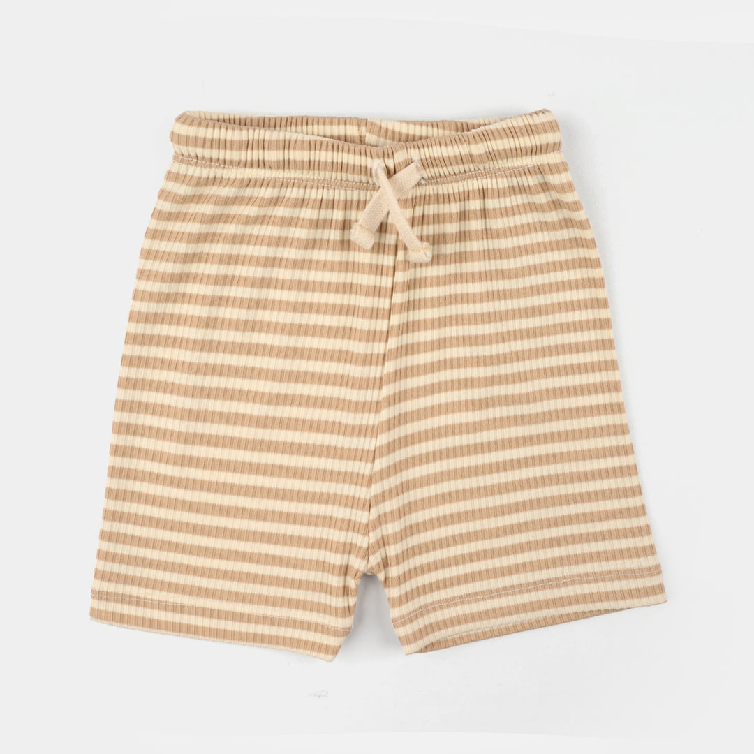 Infant Boys Yarn Dyed Knitted Suit (Hawai Beach) - Brown