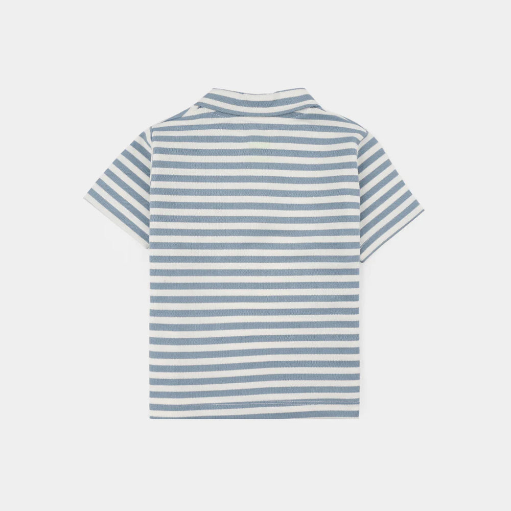 Infant Boys Cotton Jersey Mini Trip Infant Knitted Suits - Blue