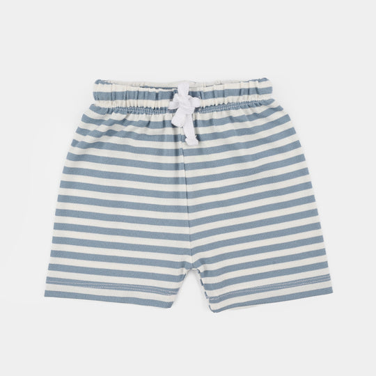 Infant Boys Yarn Dyed Knitted Suit (Mini Trip) - Grey