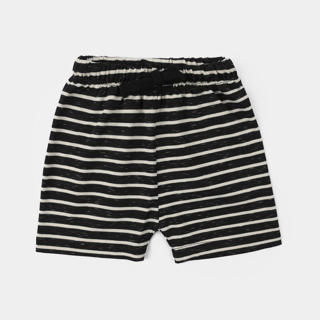 Infant Boys China Fabric ALWAYS EXPLORE Knitted Suit-BLACK