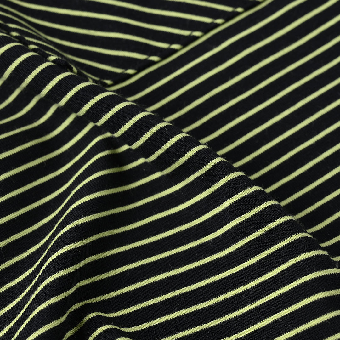 Infant Boys Yarn Dyed Round Neck T-Shirt (Always Smiling) - Black