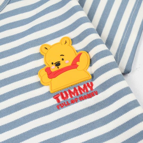 Infant Boys Yard Dyed Round Neck T-Shirt - Blue