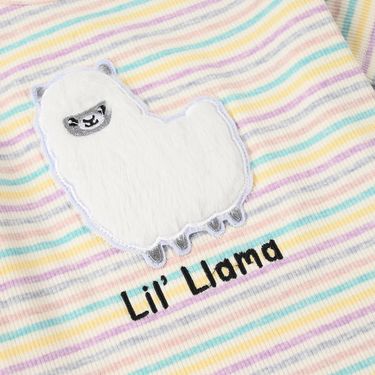 Infant Girls 2x1 Rib T-Shirt - Multi