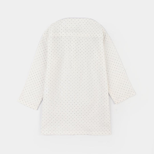 Infant Boys Poly Viscos Kurta Pajama - Off White