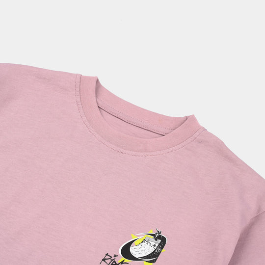 Boys Cotton Jersey T-Shirt (RIDE THE RUSH) - Elderberry