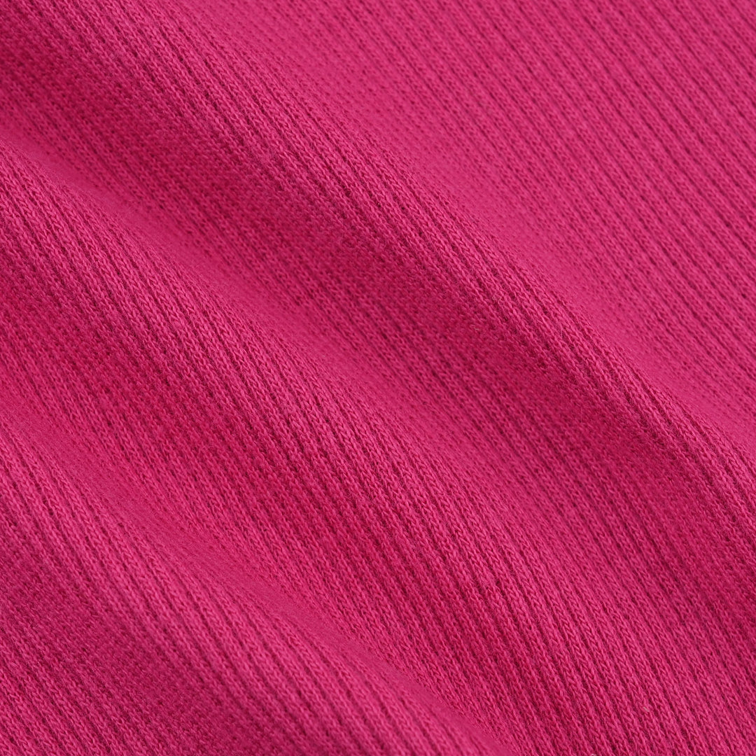 Girls 2x1 Rib T-Shirt (Amore) - Hot Pink