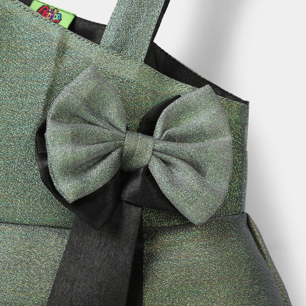 Infant Girls Organza Fancy Frock - Green