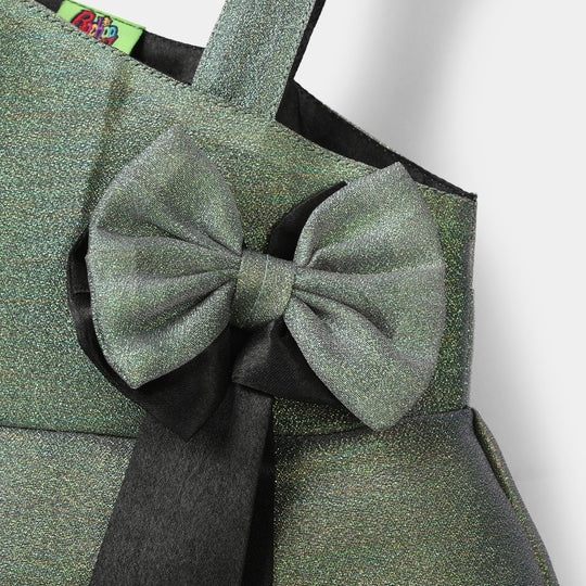 Infant Girls Organza Fancy Frock - Green