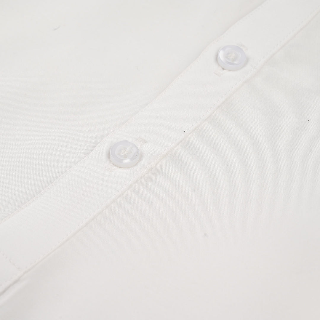 Boys Poly Viscose Jubba-White