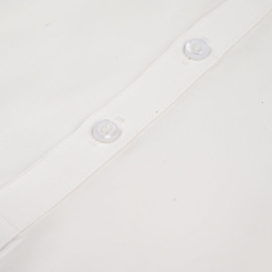 Boys Poly Viscose Jubba-White