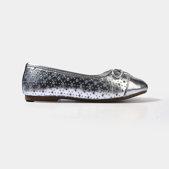 Girls Pumps BS-08-SILVER