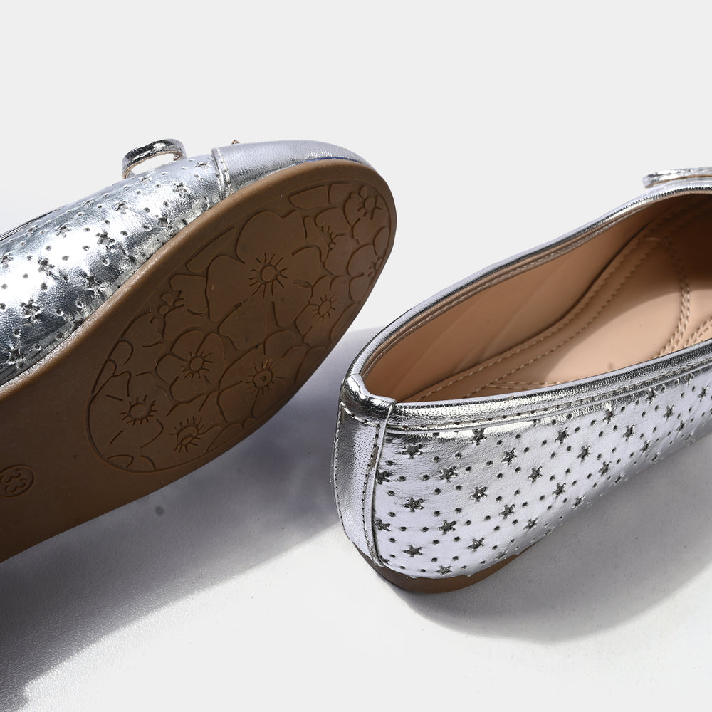 Girls Pumps BS-08-SILVER
