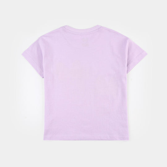 Girls T-Shirt (Character) - Pastel Lilac