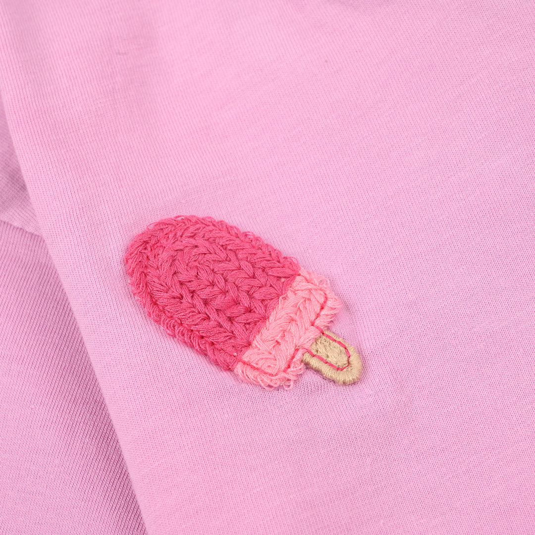 Infant Girls Jersey/Terry T-Shirt (Ice Cream)