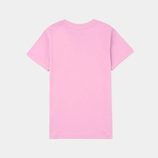 Girls Jersey/Terry T-Shirt (Perfection) - Pink