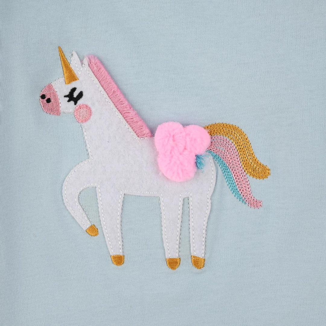 Infant Girls Jersey Terry T-Shirt (Character) - Blue