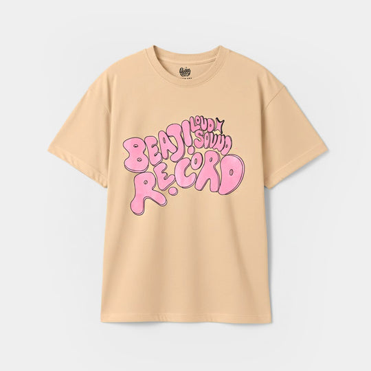 Girls Jersey/Terry T-Shirt (Beat Loud) - Skin