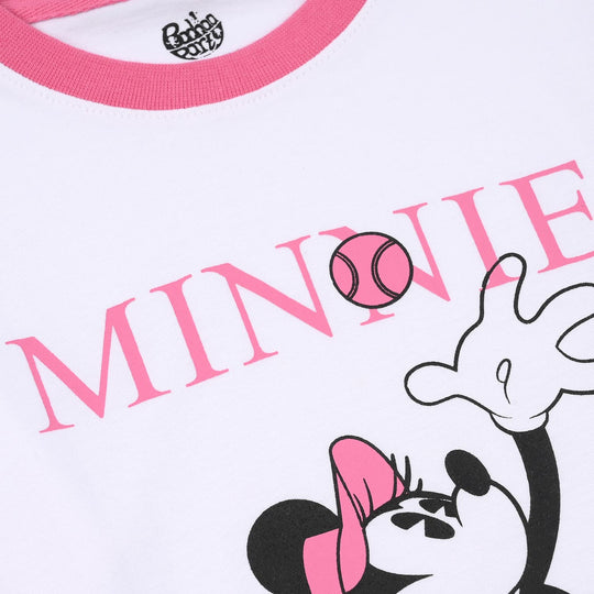 Girls Jersey/Terry T-Shirt Character - White