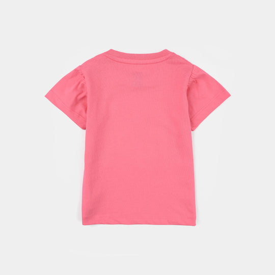 Infant Girls Jersey/Terry T-Shirt (Warm Ocean Breeze) - Plumeria