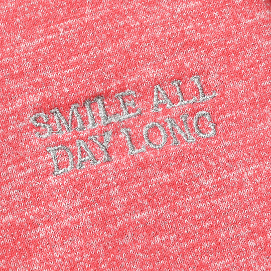 Girls Acrylic-Feather Lurex 2 Piece Smile All Day Long-PINK