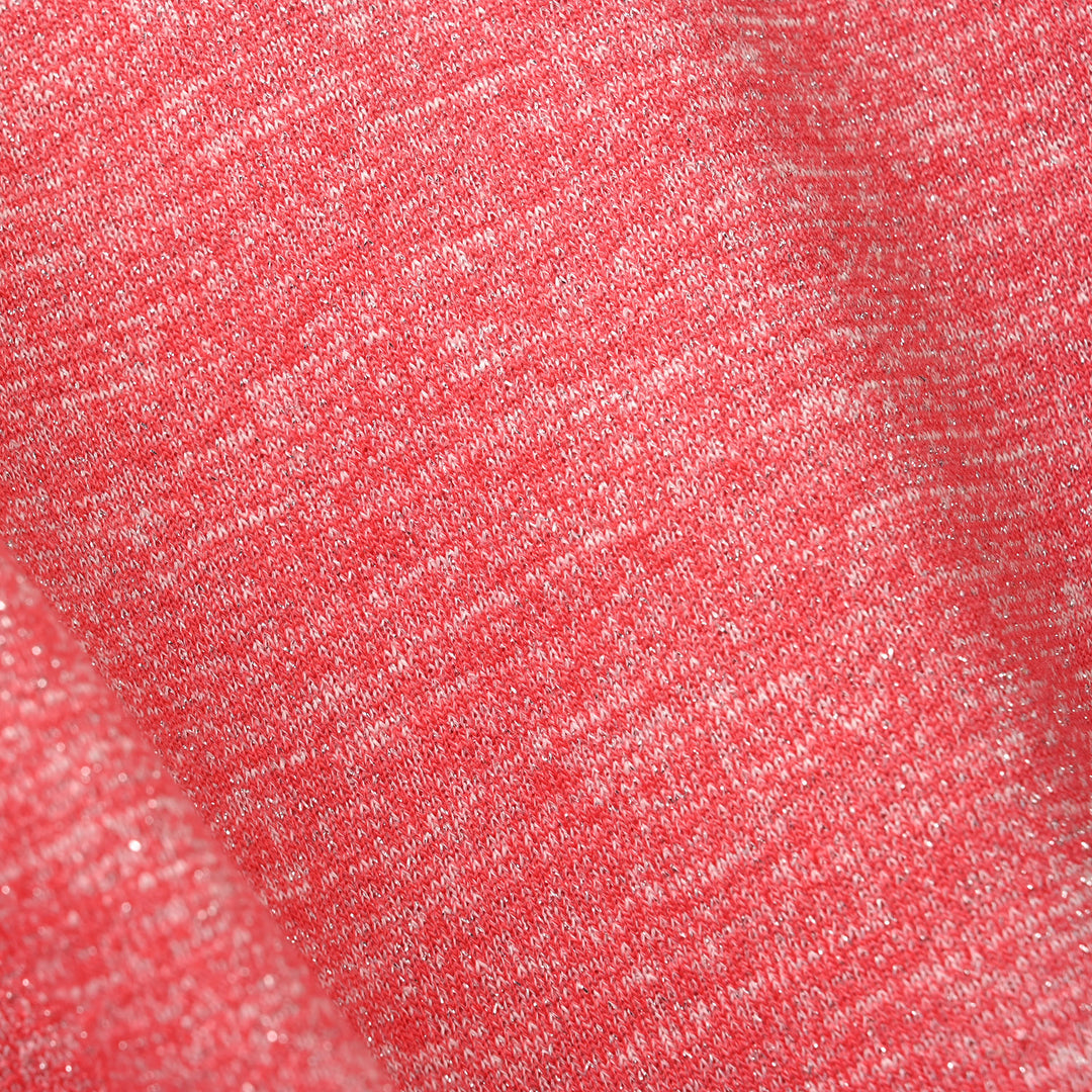 Girls Acrylic-Feather Lurex 2 Piece Smile All Day Long-PINK