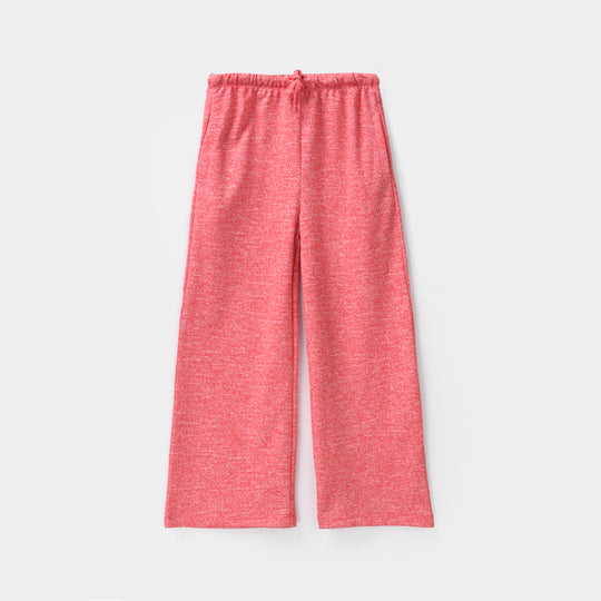 Girls Acrylic-Feather Lurex 2 Piece Smile All Day Long-PINK