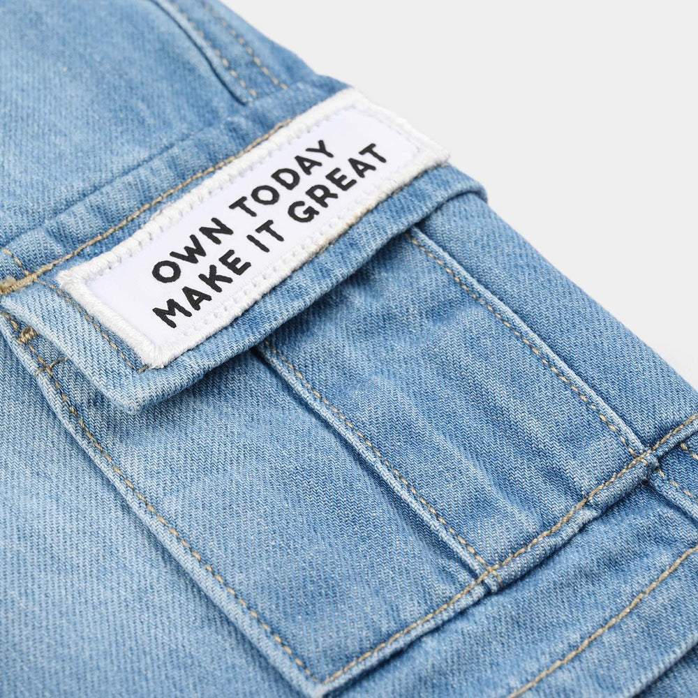Boys Denim Rigid Shorts (Own Today) - Light Blue