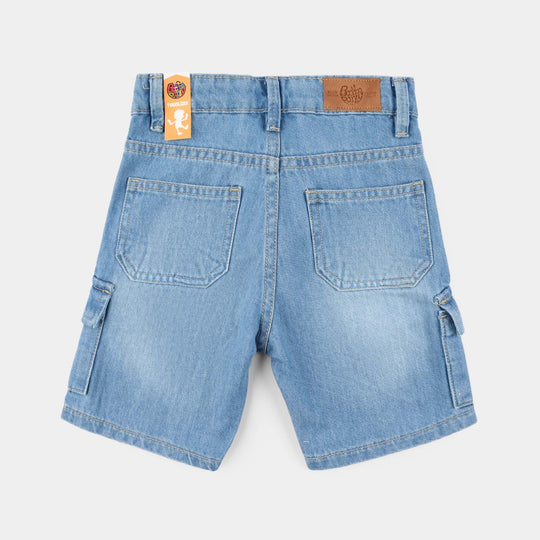 Boys Denim Rigid Shorts (Own Today) - Light Blue