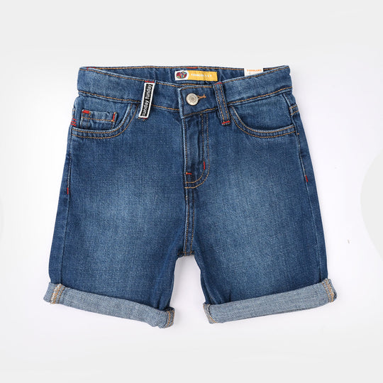 Boys Denim Rigid Short - Mid Blue
