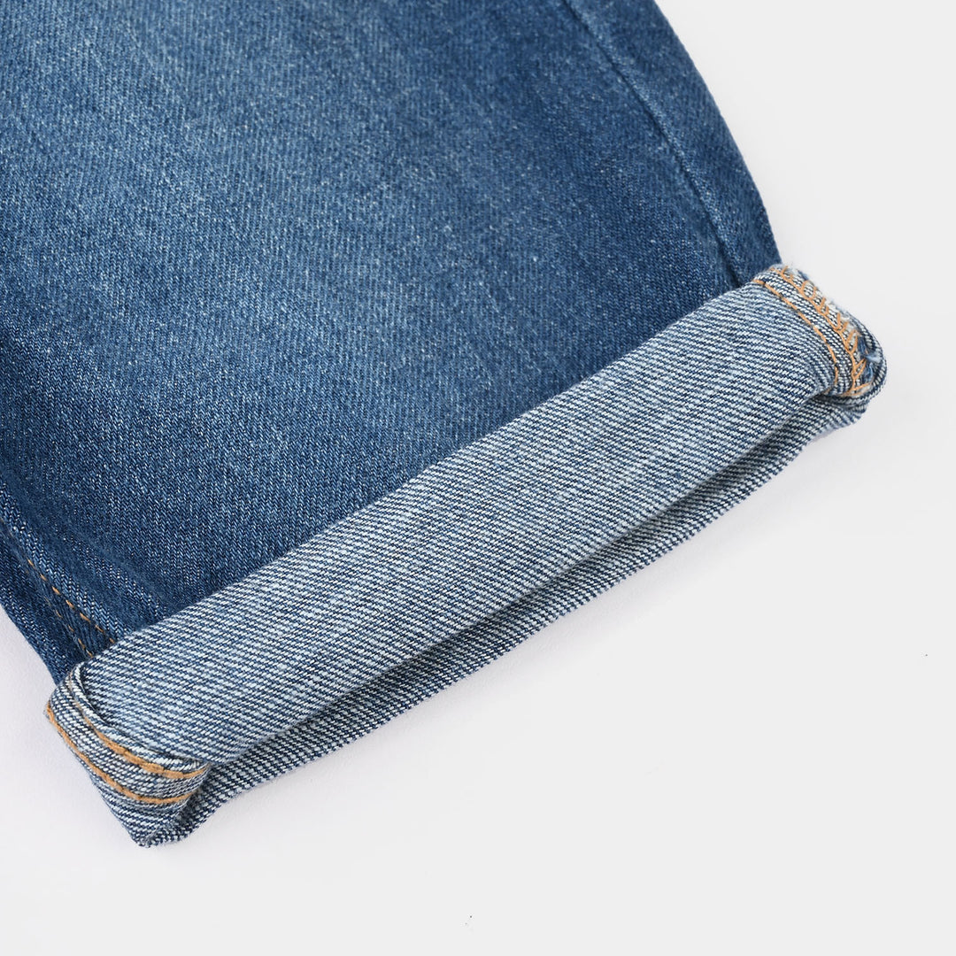 Boys Denim Rigid Short - Mid Blue