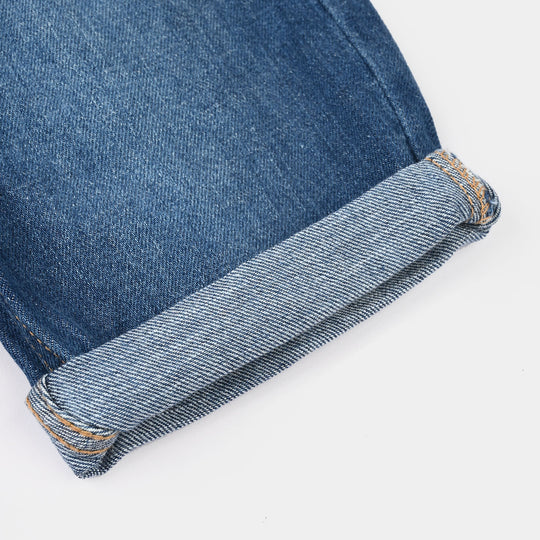 Boys Denim Rigid Short - Mid Blue