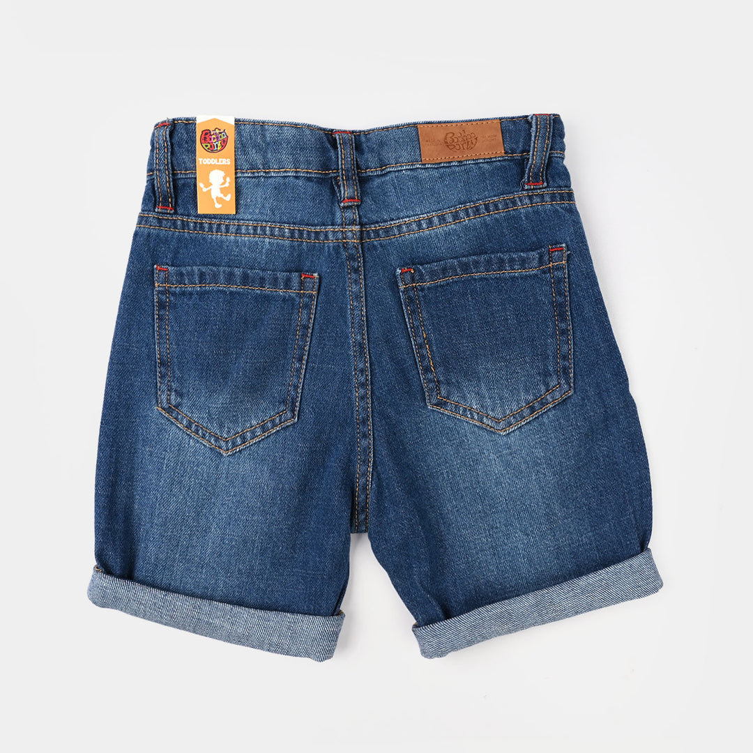 Boys Denim Rigid Short - Mid Blue