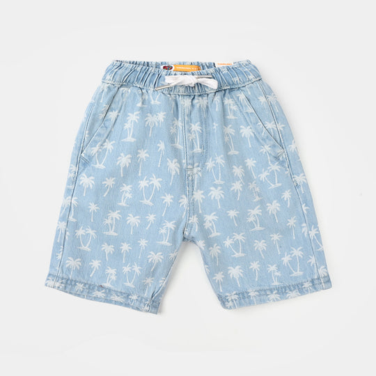Boys Denim Rigid Short - Light Blue